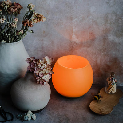 Beeswax Luminary Candle Bowl