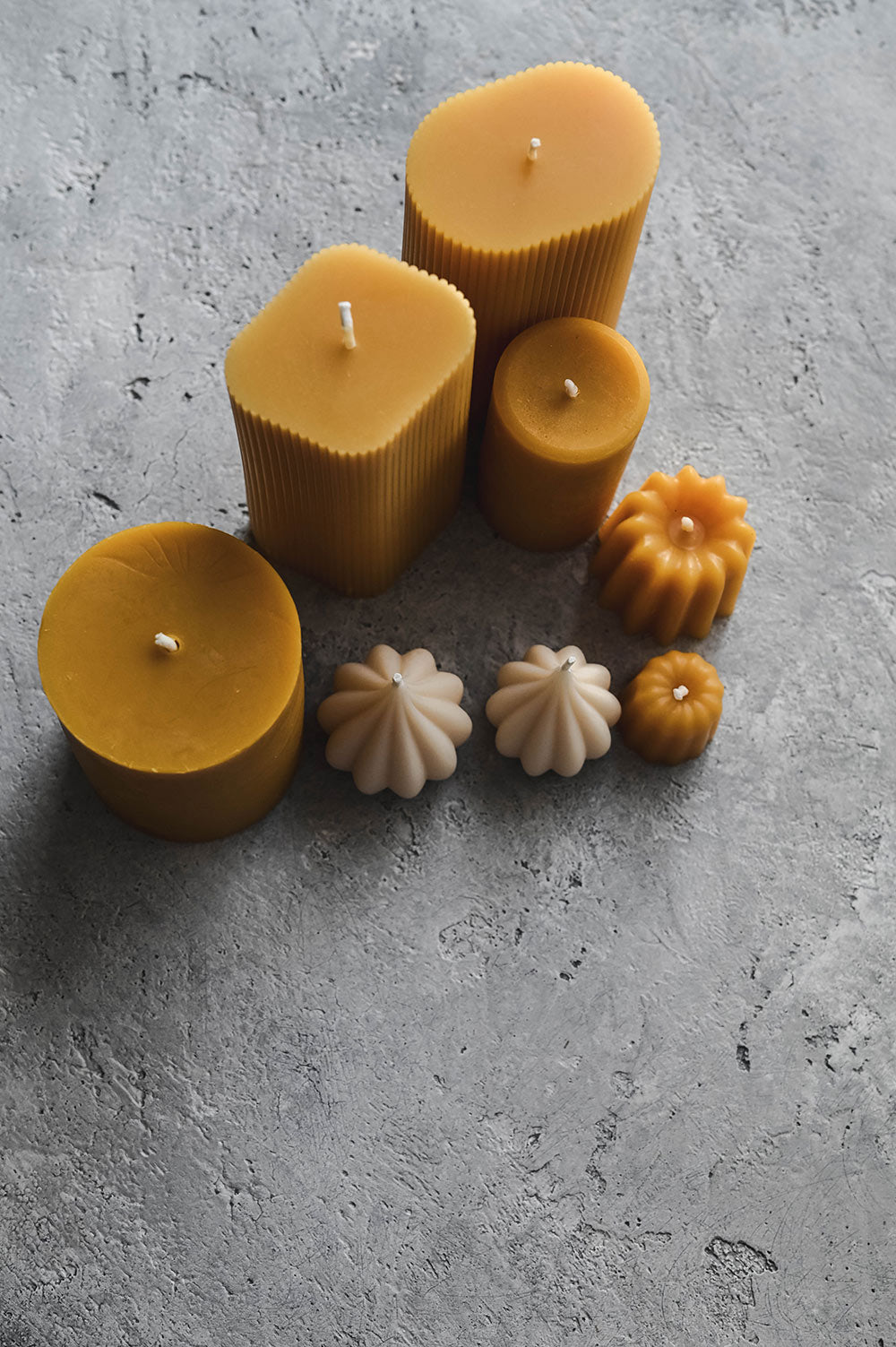 Beeswax Kiss Candle Set - Vanilla