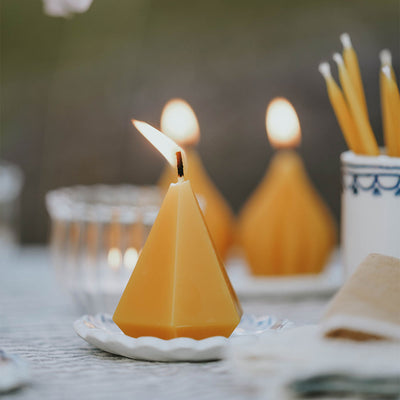 Beeswax Hexagon Candle Set