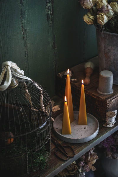 Beeswax Peak Candle Set