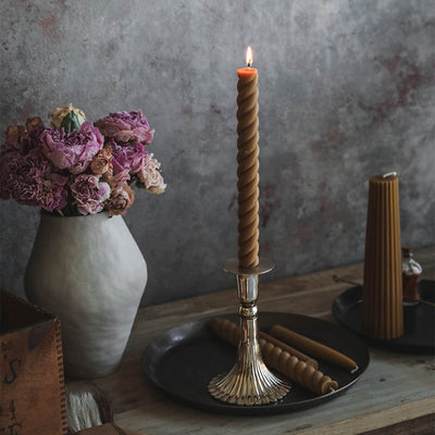 Vintage-inspired Fluted Candle Holder