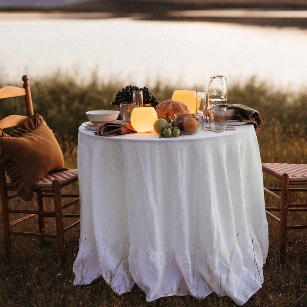 Round Ruffle Tablecloth