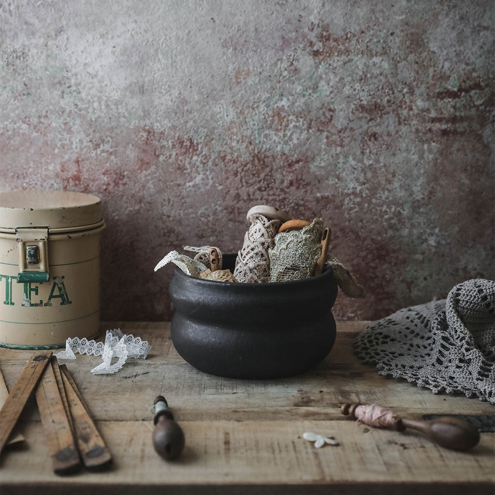 Ceramic Belly Bowl - Dark