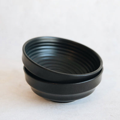 Black Ceramic Bowl