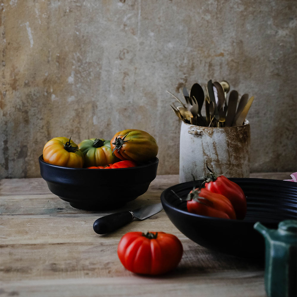 Black Ceramic Bowl