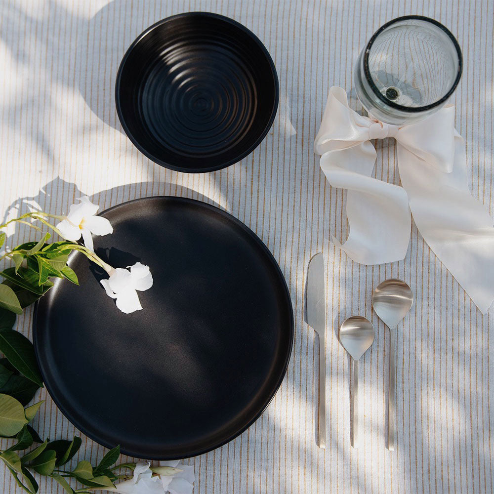 Black Ceramic Bowl