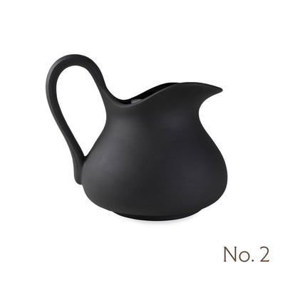 Stoneware Pitcher - Black, Small