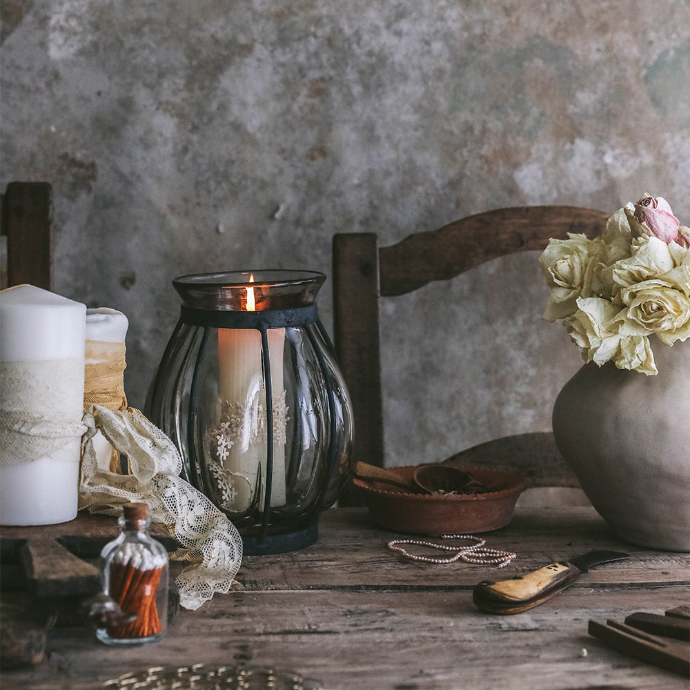 Blown Glass Vase / Lantern