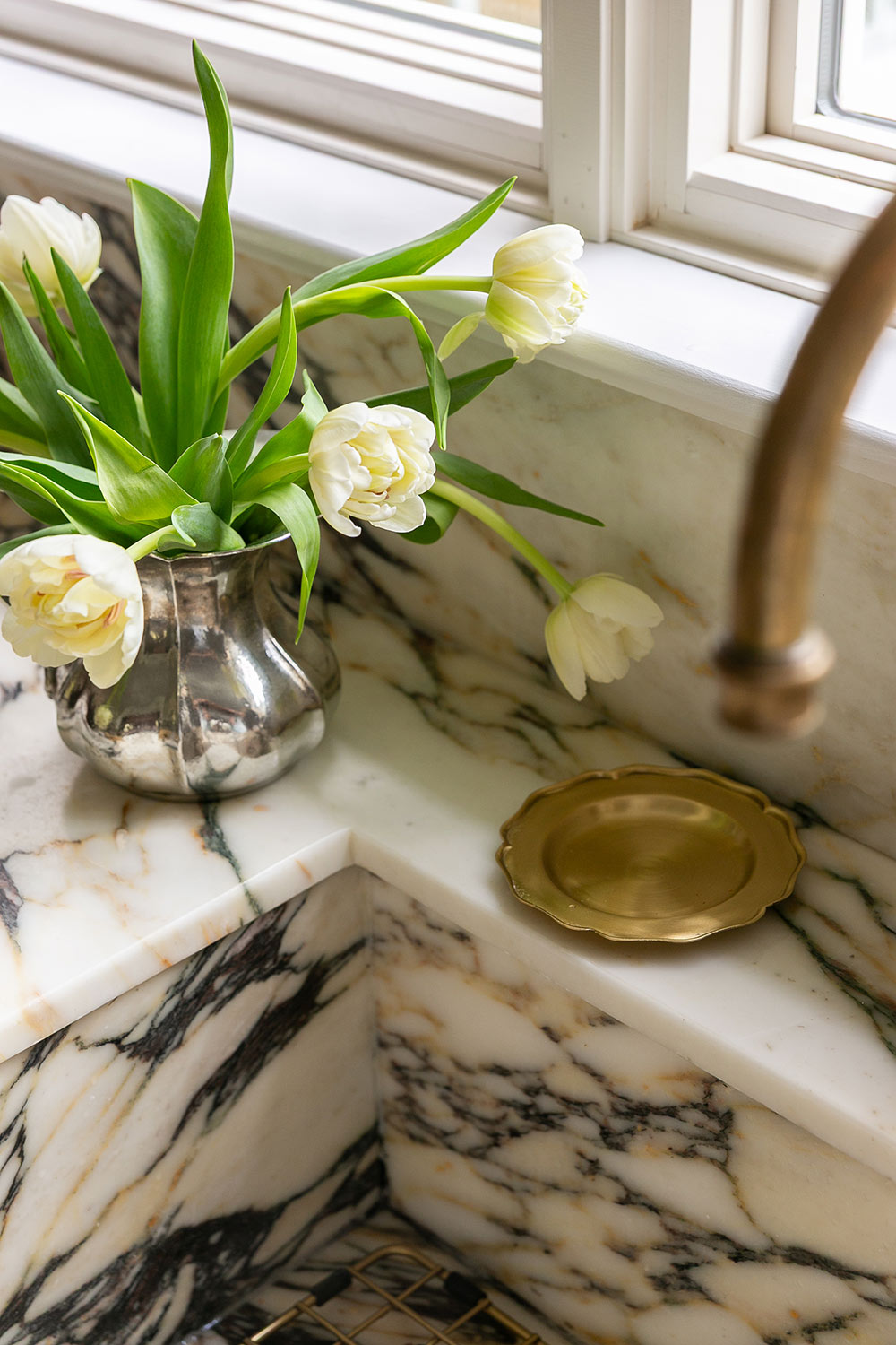 Petal Brass Tray - Small