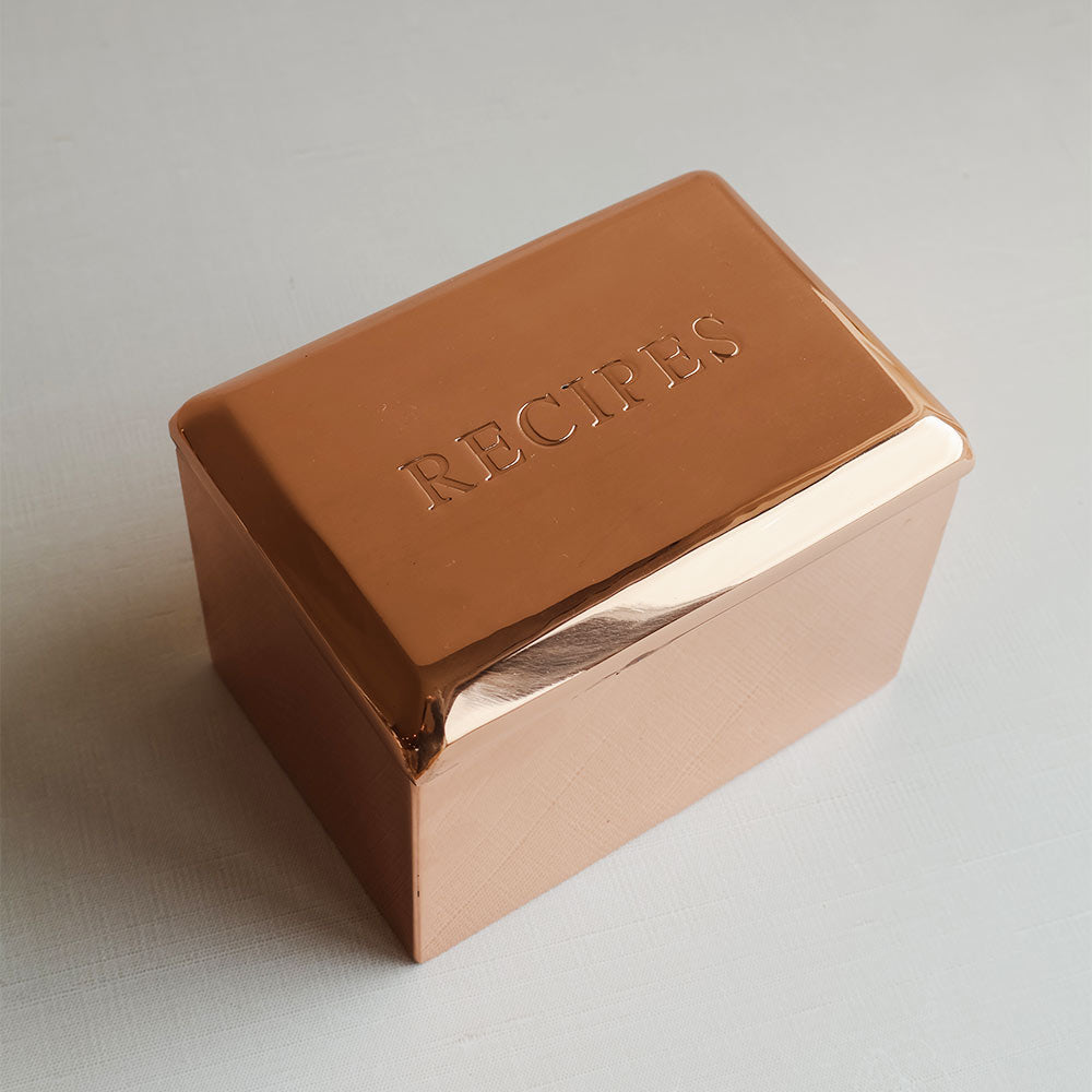 Copper Recipe Box