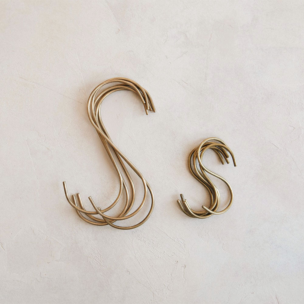 S Utility Hook - Brass