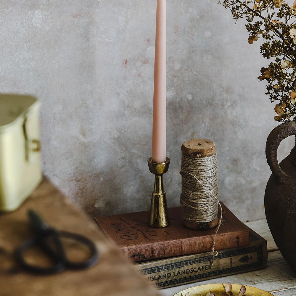 Hand Forged Brass Candlestick - Short