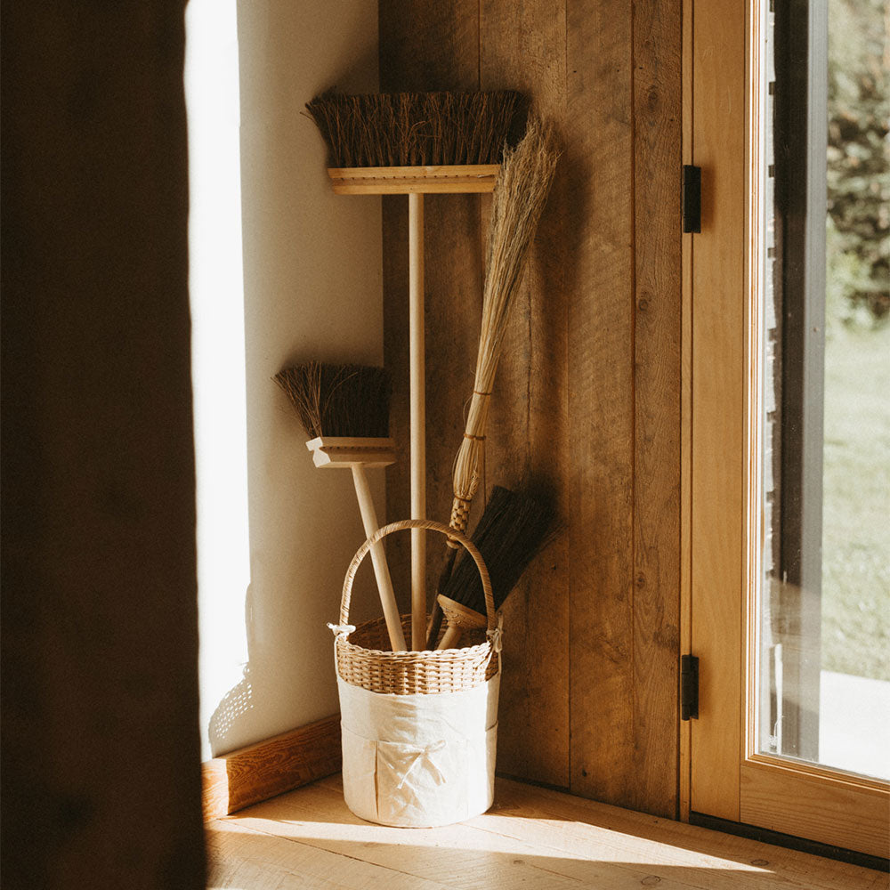 Wood Porch Broom - Short