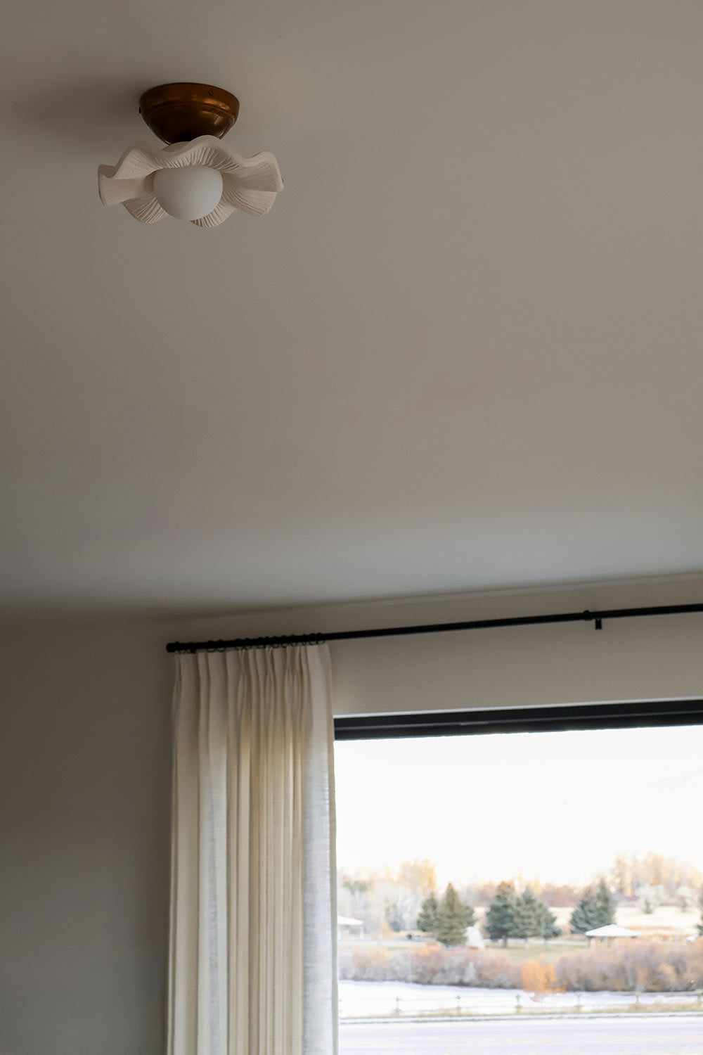 Ceramic Flush Mount Ceiling Light