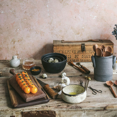 Ceramic Garlic Grater Bowl