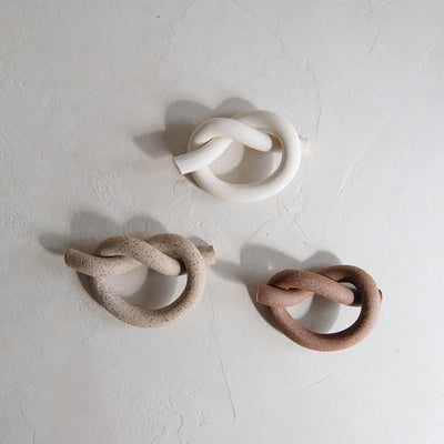 Ceramic Napkin Ring Knot