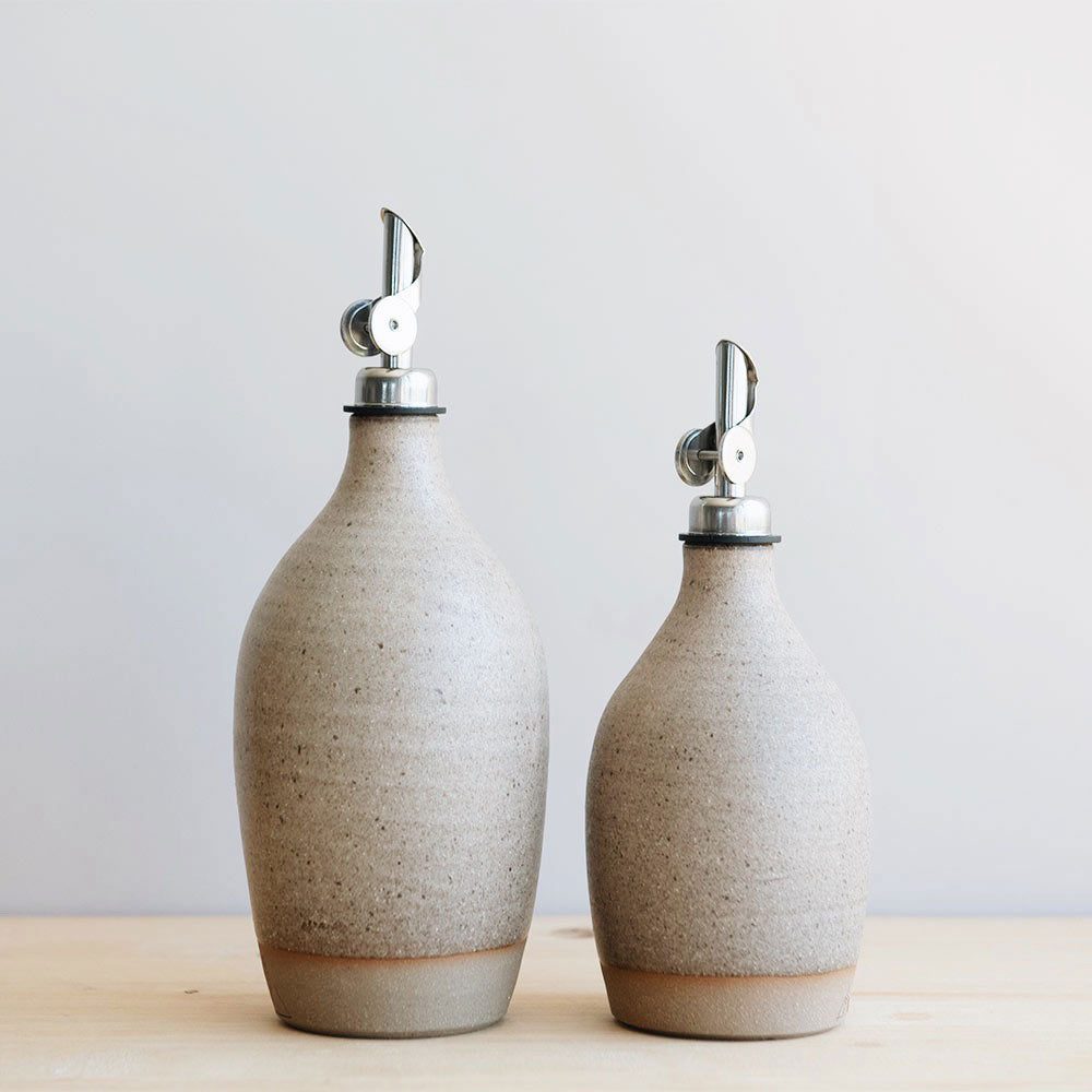 Ceramic Oil Bottle - Oat