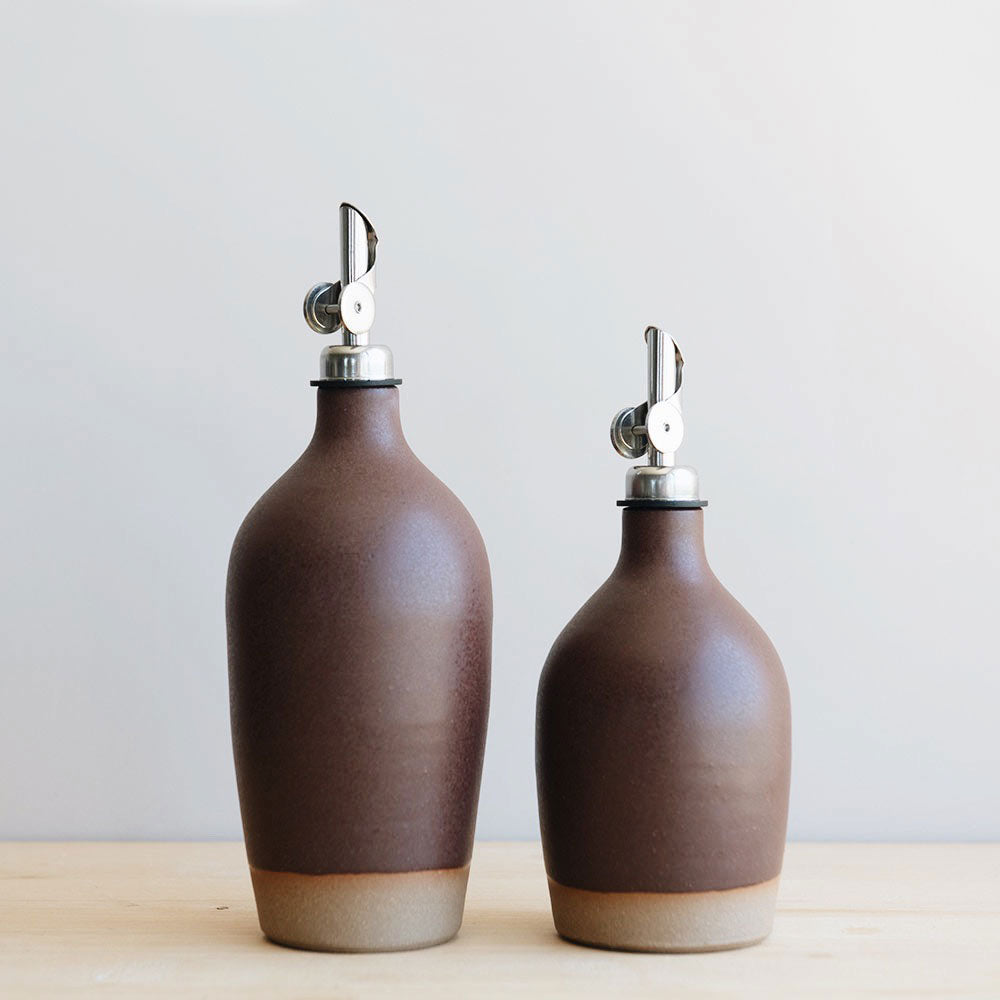 Ceramic Oil Bottle - Spiced Earth