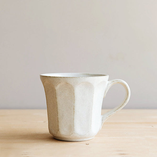 Ceramic Petal Carved Mug