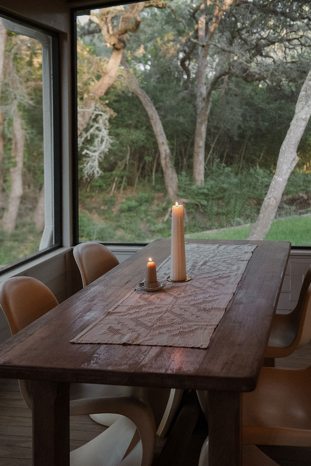 Ceramic Stubby Candle Holder - Speckle