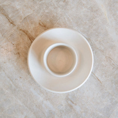 Ceramic Stubby Candle Holder