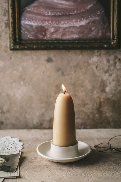 Ceramic Stubby Candle Holder