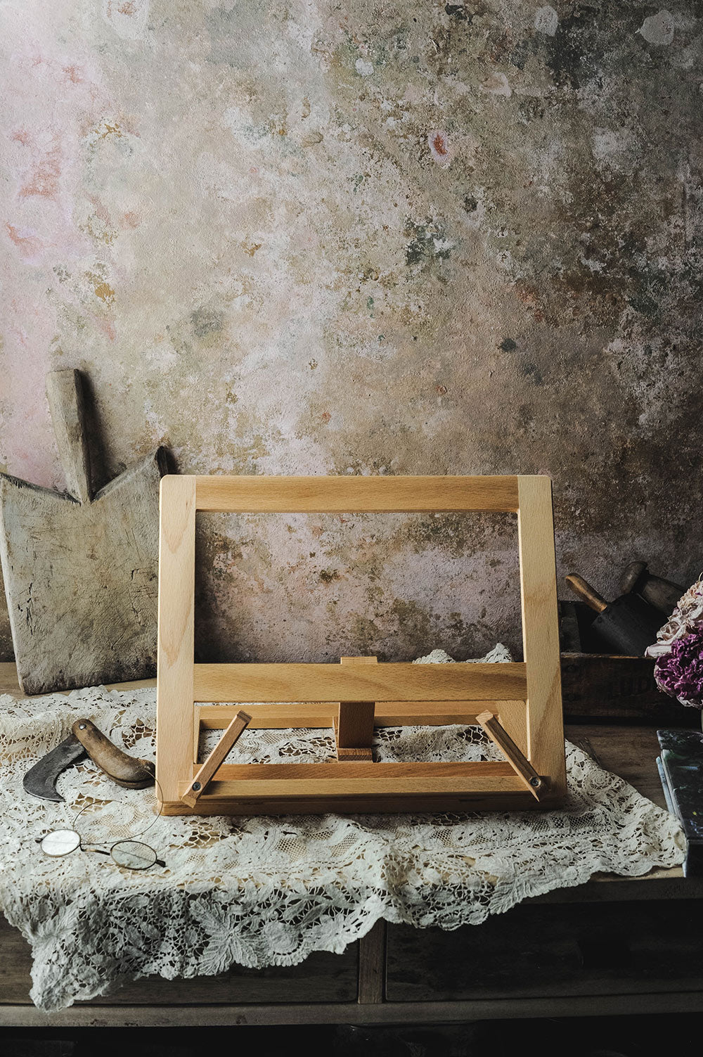 Wooden Cookbook Stand