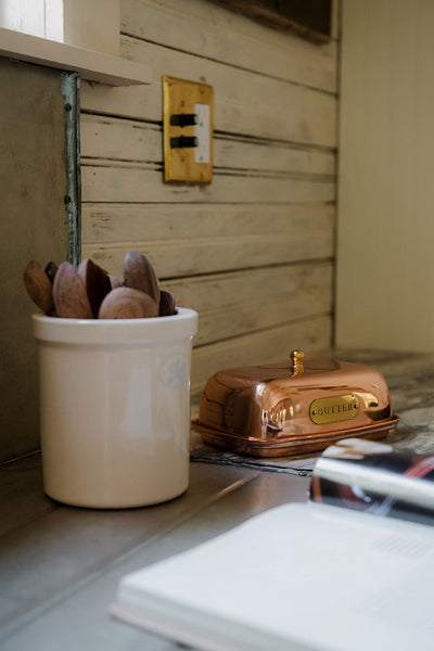 Roan Iris Ceramic Crock - Iris