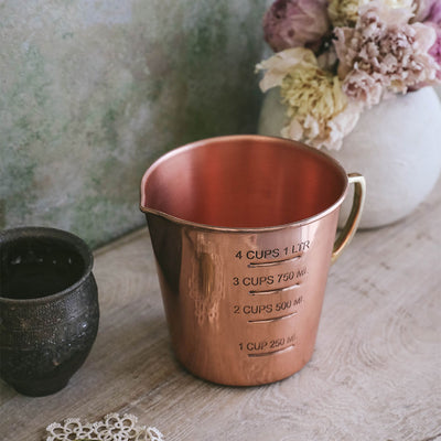 Copper Liquid Measuring Cup