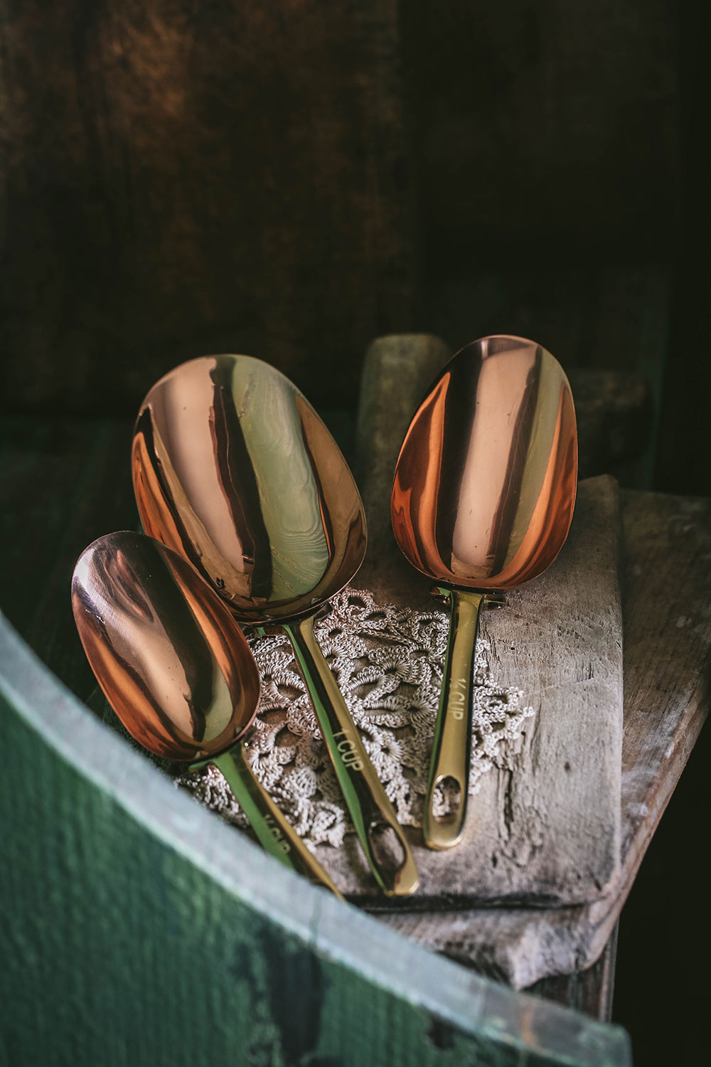 Copper Measuring Scoops