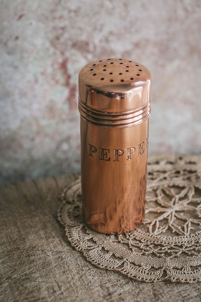 Copper Salt & Pepper Shaker Set