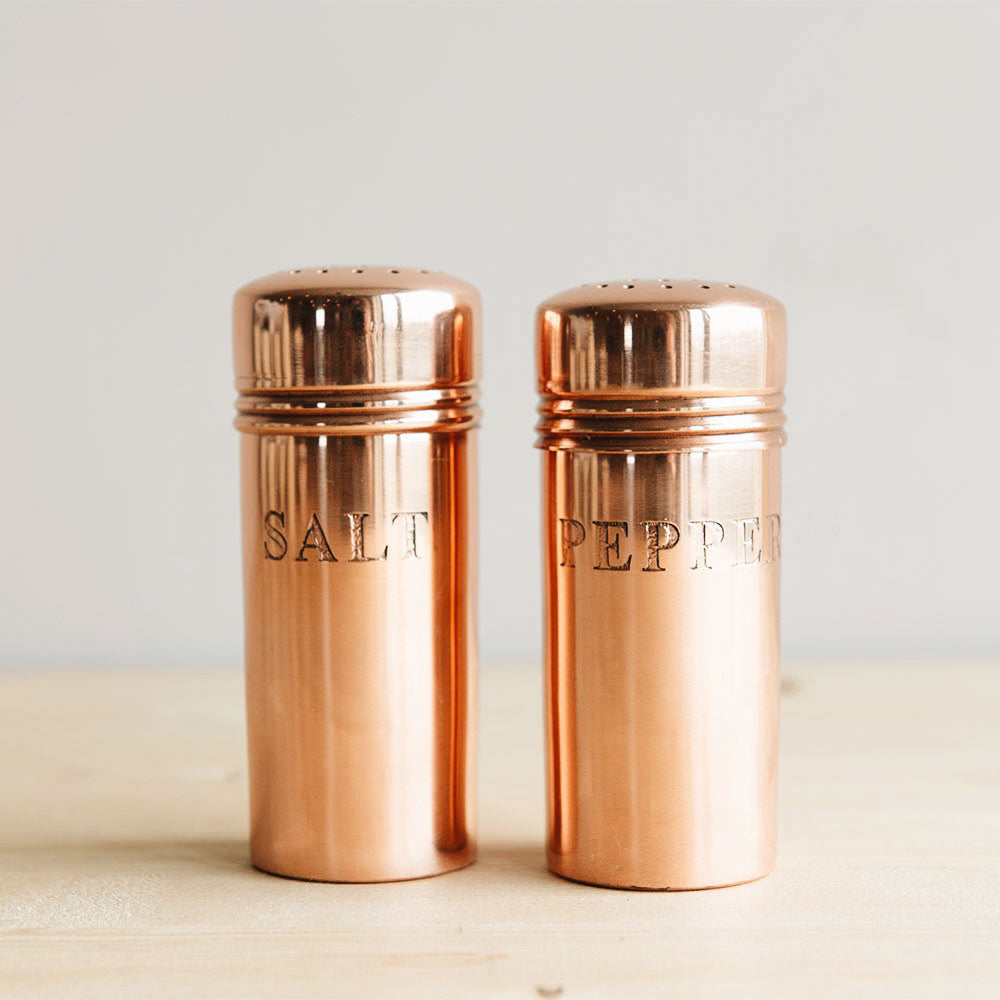 Copper Salt & Pepper Shaker Set