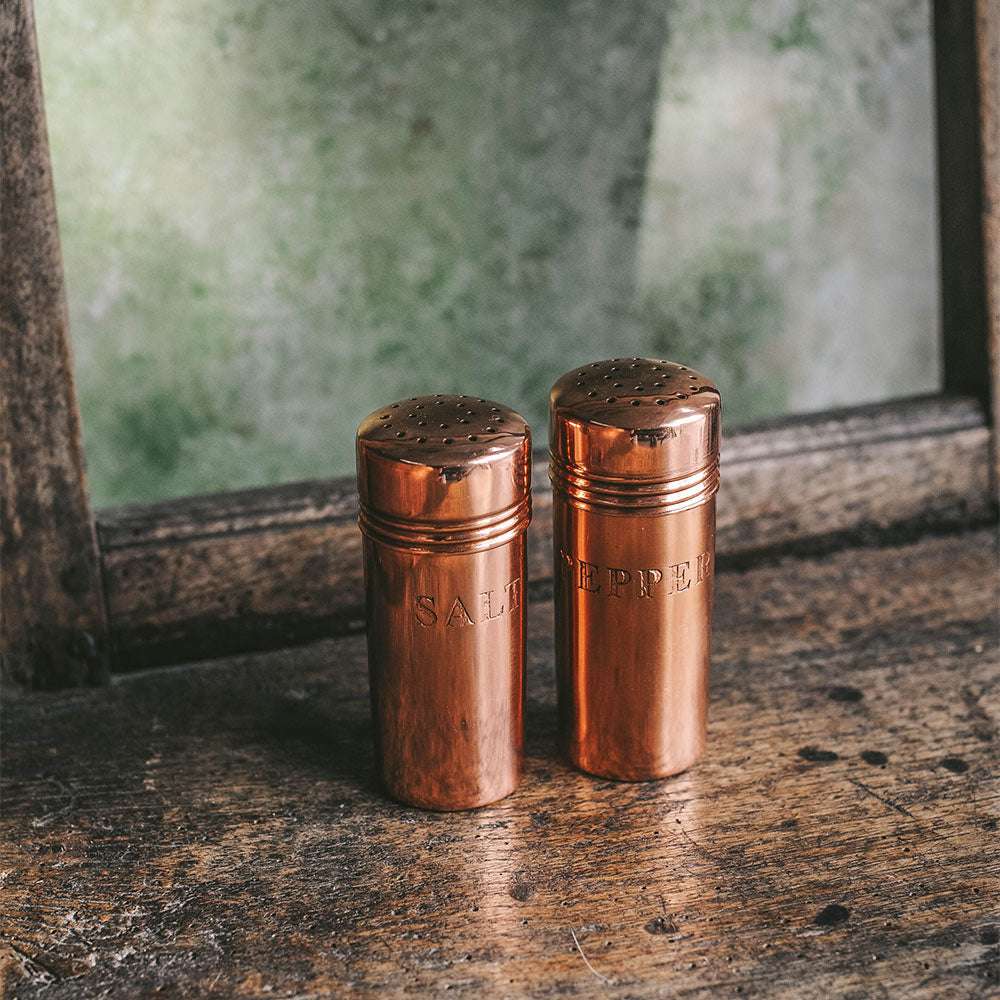 Copper Salt & Pepper Shaker Set