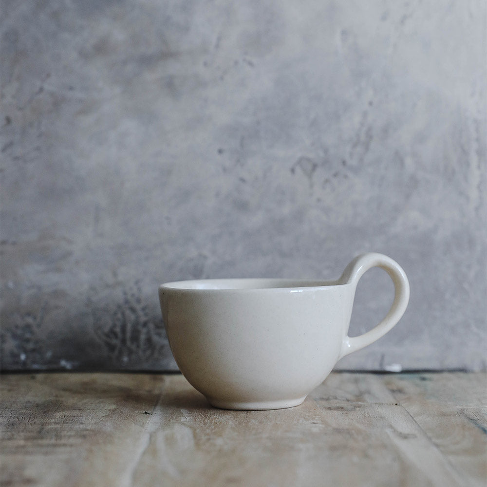 Cream Ceramic Cup