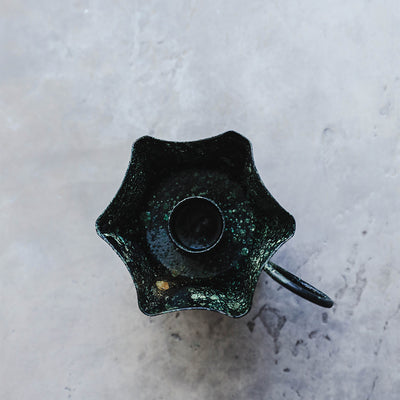 Emerald Iron Candle Holder