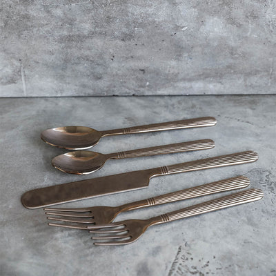 Art Deco Blush Flatware Set