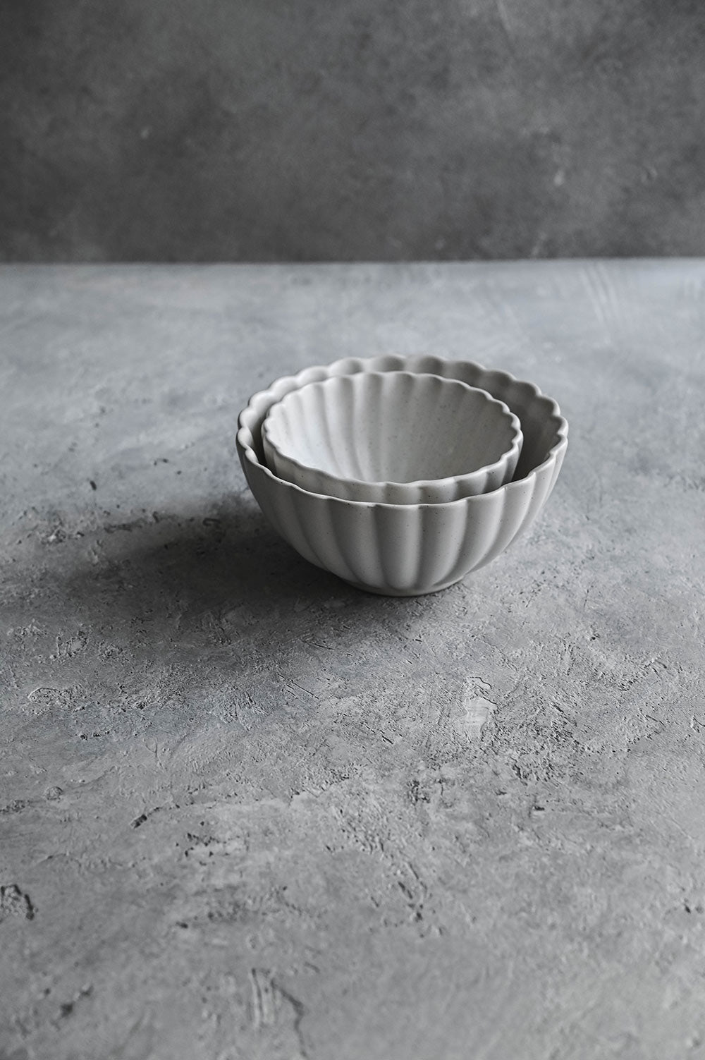 Fluted Ceramic Bowl
