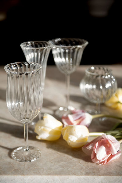 Fluted Tulip Glass