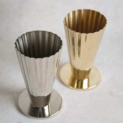 Fluted Sweetgrass Vase