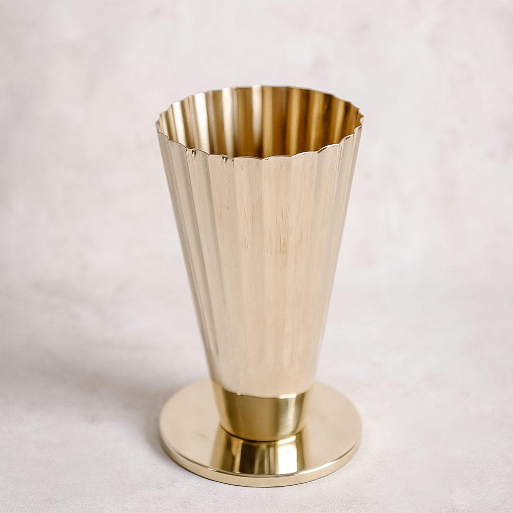 Fluted Sweetgrass Vase