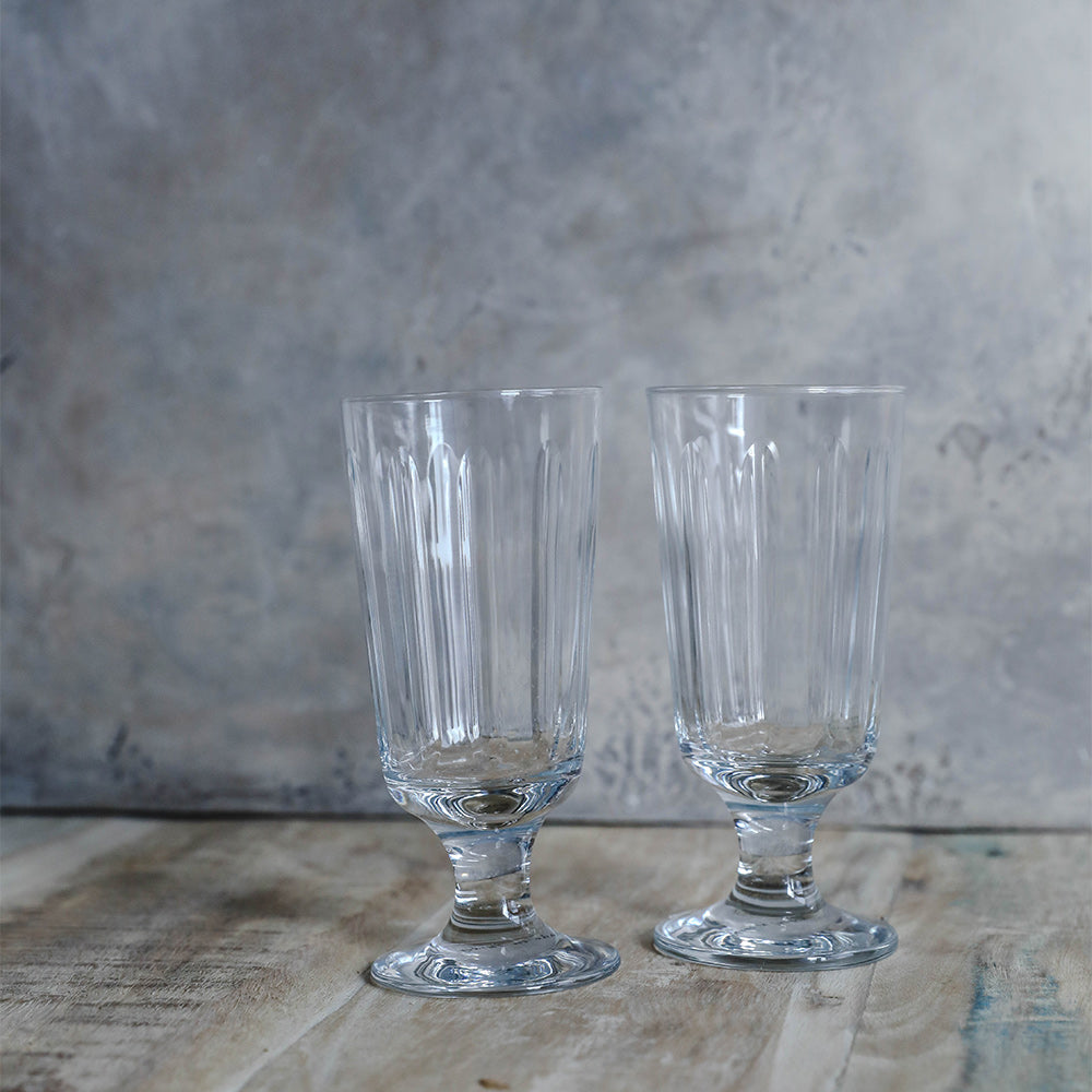 Footed Drinking Glass Set