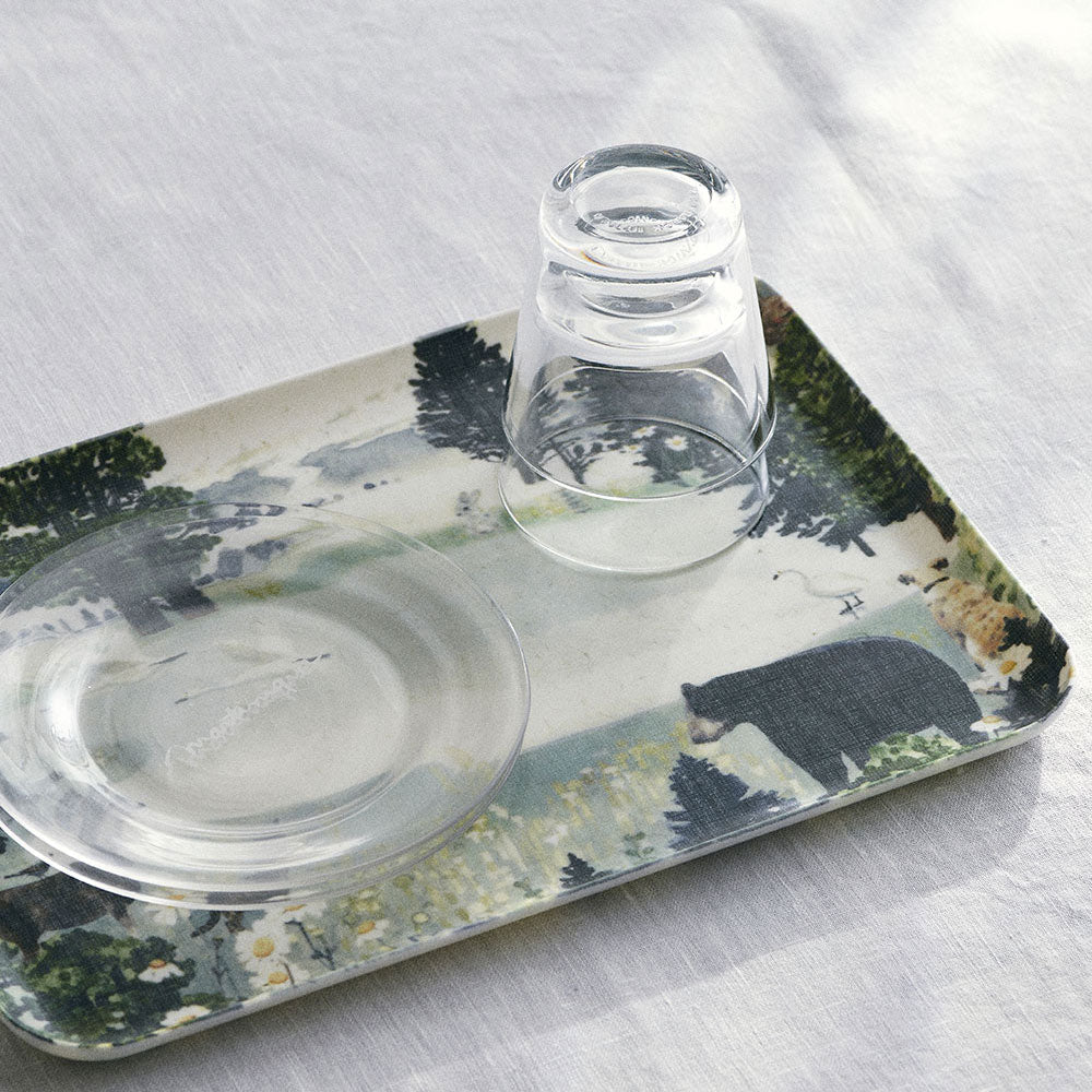 Linen Coated Forest Tray