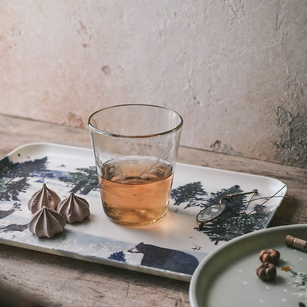 Linen Coated Forest Tray