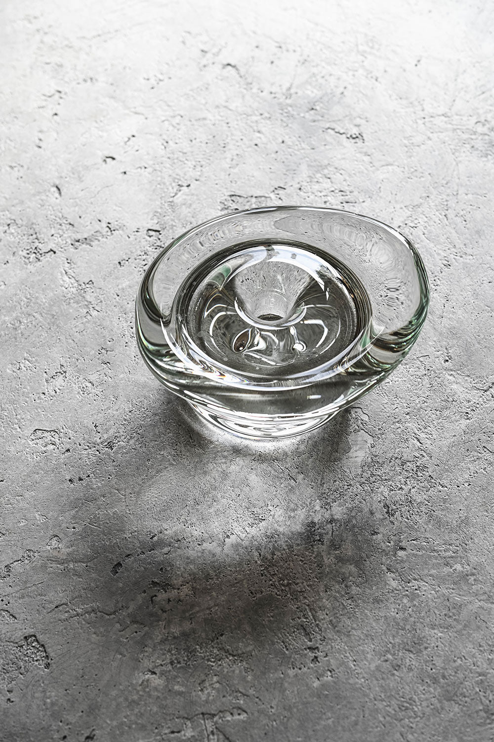 Glass Puddle Candle Holder