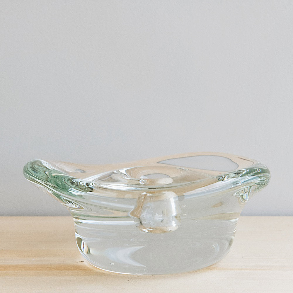 Glass Puddle Candle Holder