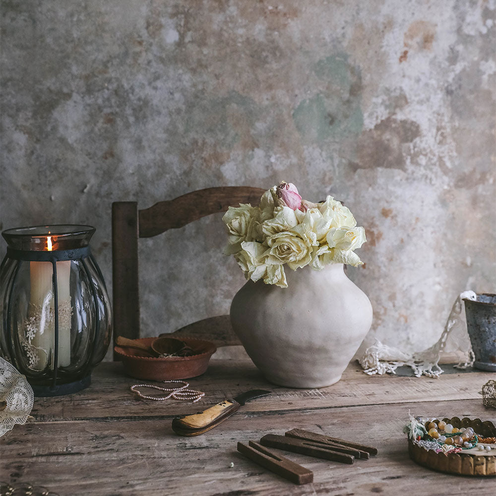 Hand-Built Ceramic Vessel - Natural