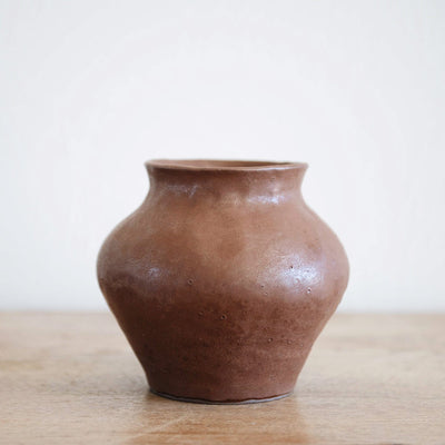 Hand-Built Ceramic Vessel - Cinnamon