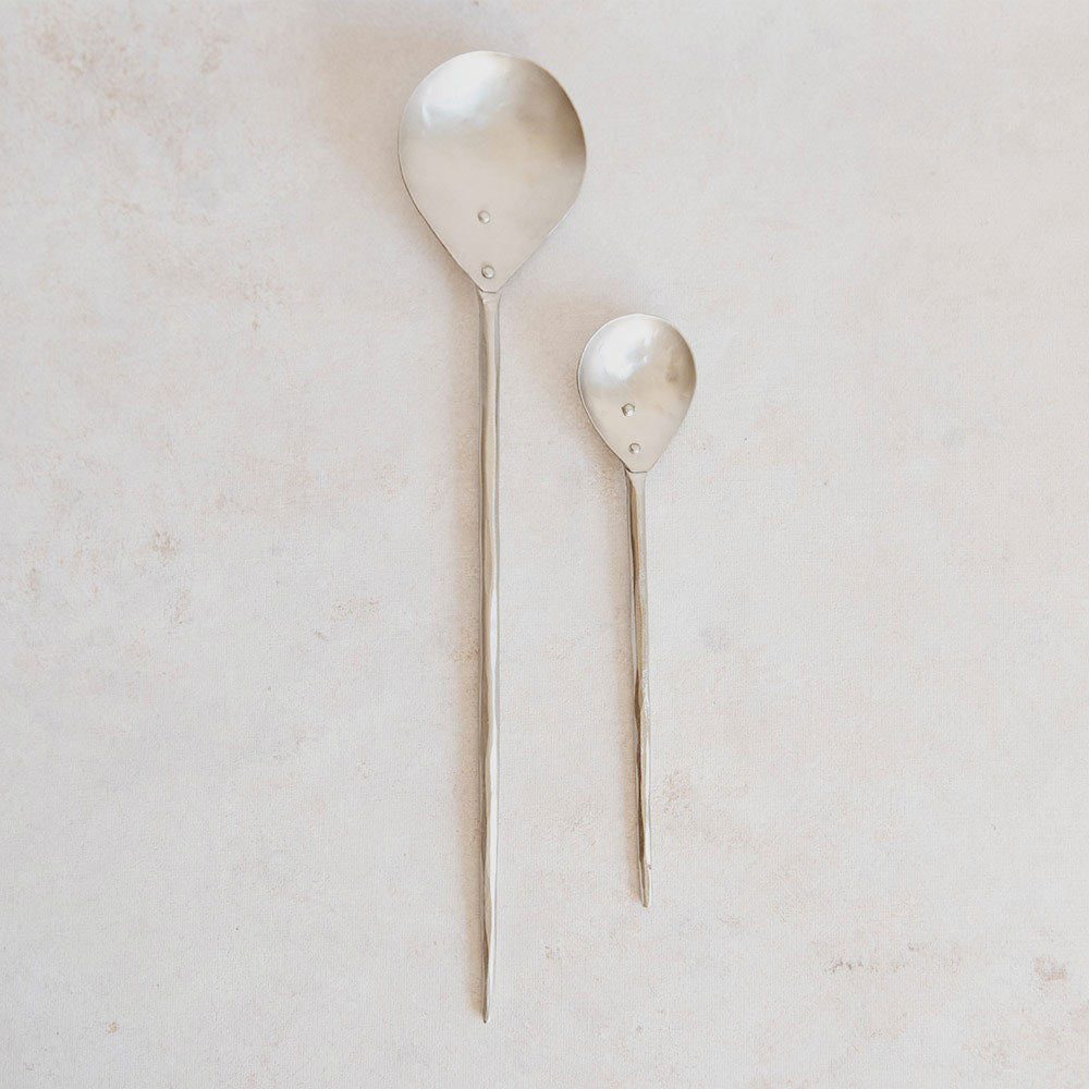 Hand Forged Spoon Set - Pewter