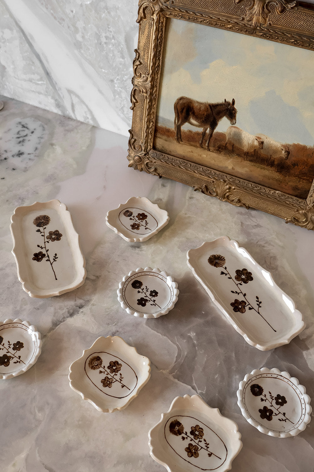 Hand-painted Porcelain Posy Dish