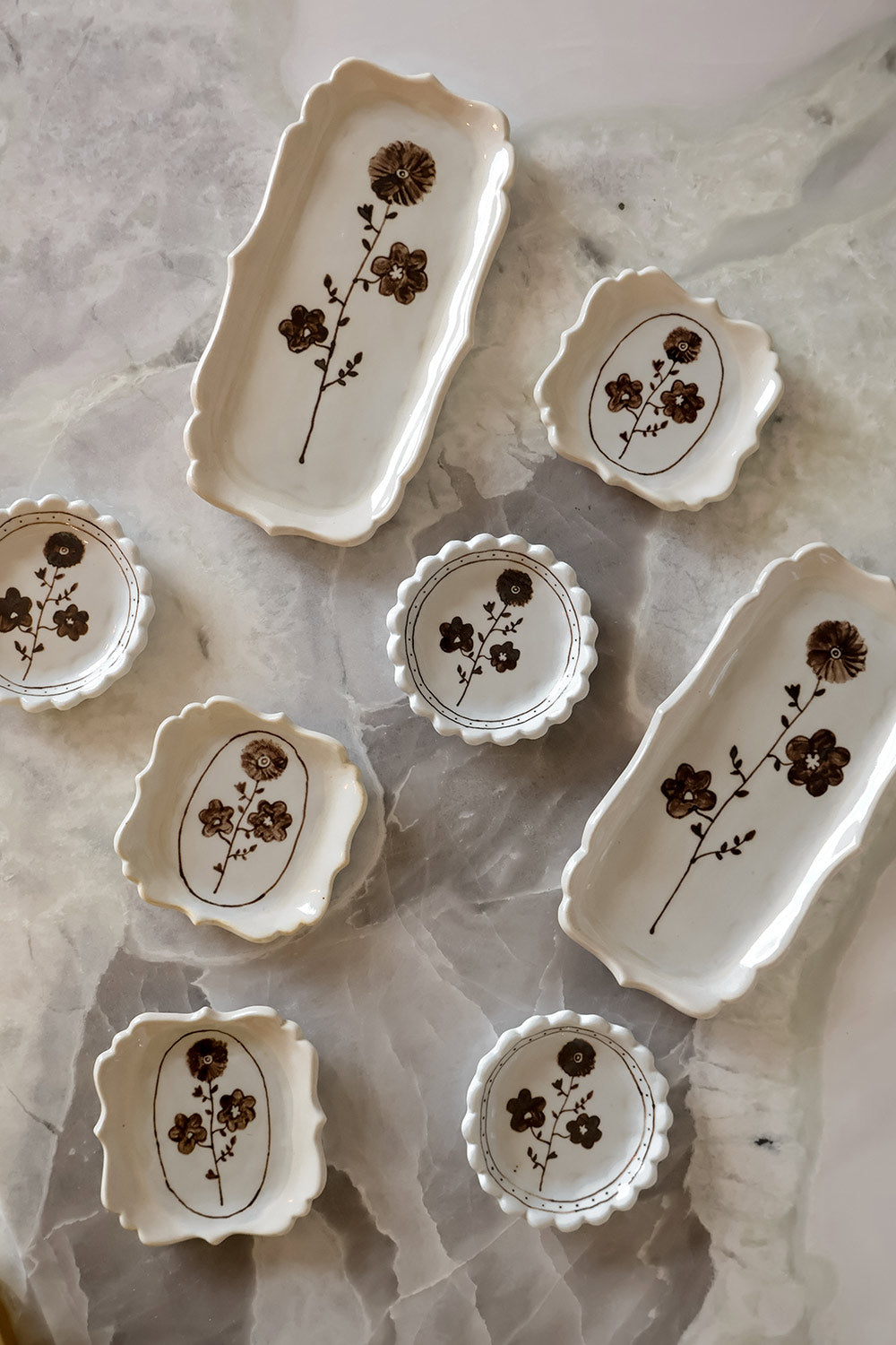 Hand-painted Porcelain Posy Dish